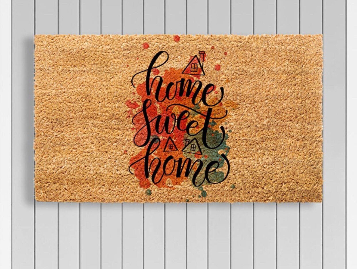 Home Sweet Home Doormat Doormat Housewarming Gift Front Door