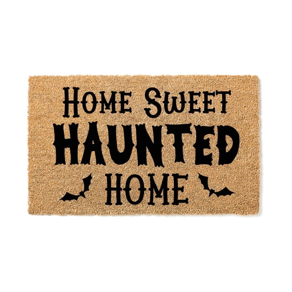 Halloween Doormat - Home Sweet Haunted Home Welcome Door Mat 18"x30"