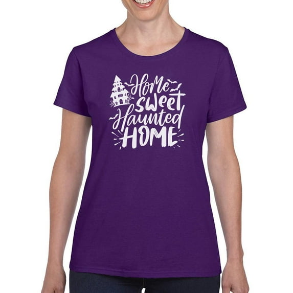 Home Sweet Haunted Home T-Shirt Women -Image by Shutterstock, Female XX-Large