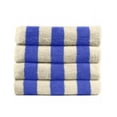 thumbnail image 1 of Home Sweet Home 100% Cotton Stripe Cabana Beach Towels - Spa & Pool Towels - Set of 4 - 30" x 60" (Royal Blue), 1 of 2