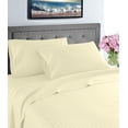 thumbnail image 1 of Home Sweet Home 1800 Luxurious Hotel Extra Soft Deep Pocket Stripe Sheet Set (King, Ivory), 1 of 3