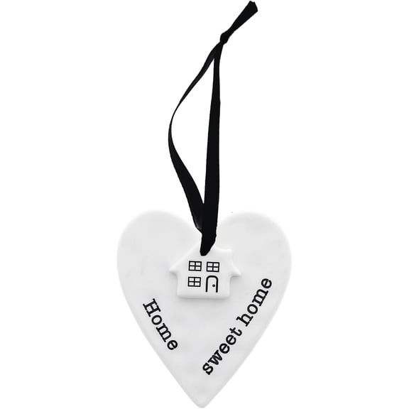 Home Sweet Home - 3" Ceramic Keepsake Heart Plaque