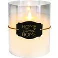 thumbnail image 1 of Home Sweet Home - 6" Clear Luster Realistic Flame Candle, 1 of 9
