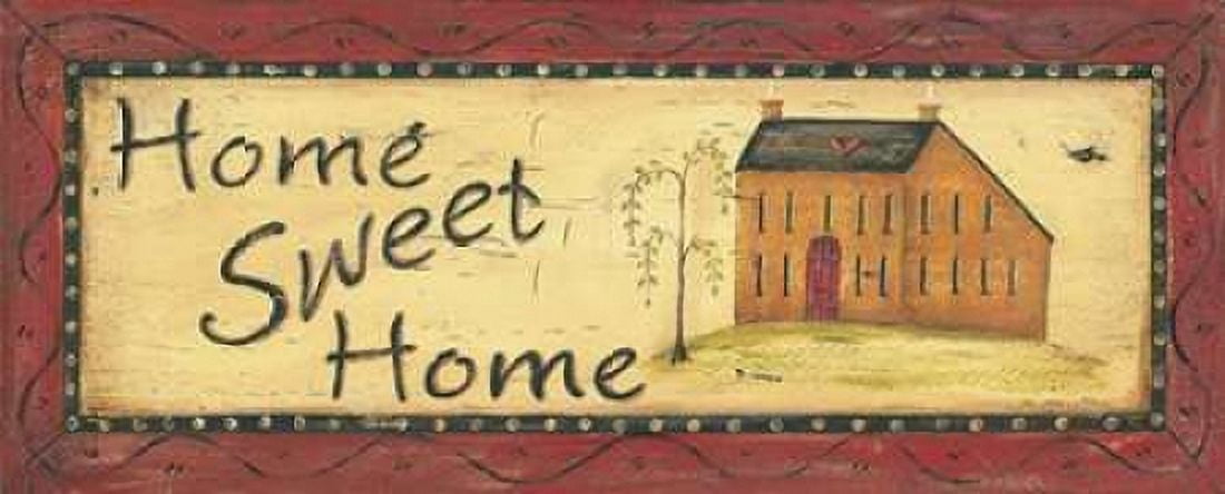 Home Sweet Home Canvas Art - Jo Moulton (24 x 48)