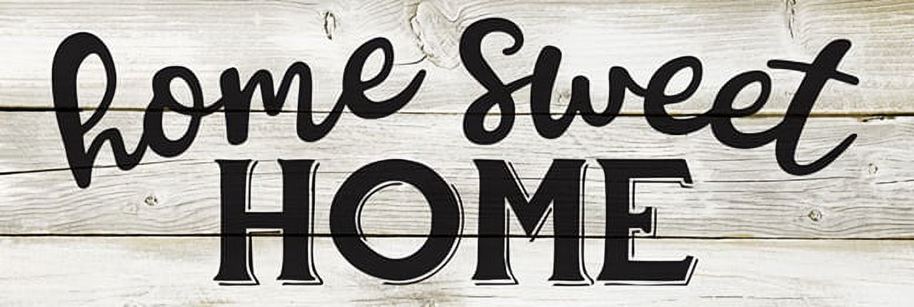 Home Sweet Home Chic White Farmhouse Wood Sign Wall Décor Gift 8x24 ...