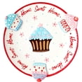 thumbnail image 1 of "Home Sweet Home" Cupcake & Cookie Ceramic Party Serving Plate (10 1/4" Wide), 1 of 3