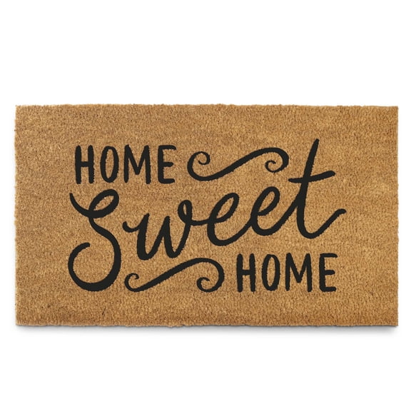 MAINEVENT Home Sweet Home Coir Doormat 30x17 Inch, Outdoor Welcome Mat
