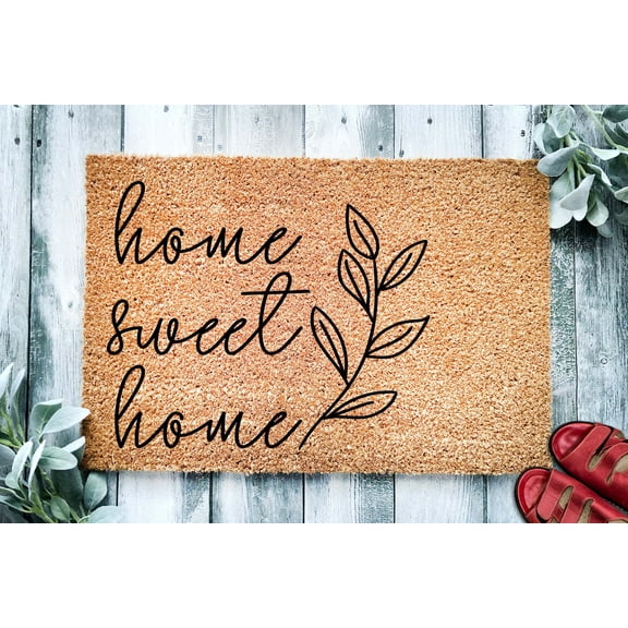 Home Sweet Home Doormat | Housewarming Gift | Wedding Gift | Custom Doormat | Closing Gift | Welcome Doormat | Front Door Mat