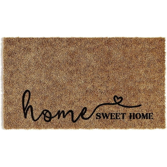 Home Sweet Home' Doormat Welcome Mat for Outdoors, Large Front Door Entrance Mat Decorations Mats 20x31.5 Inch