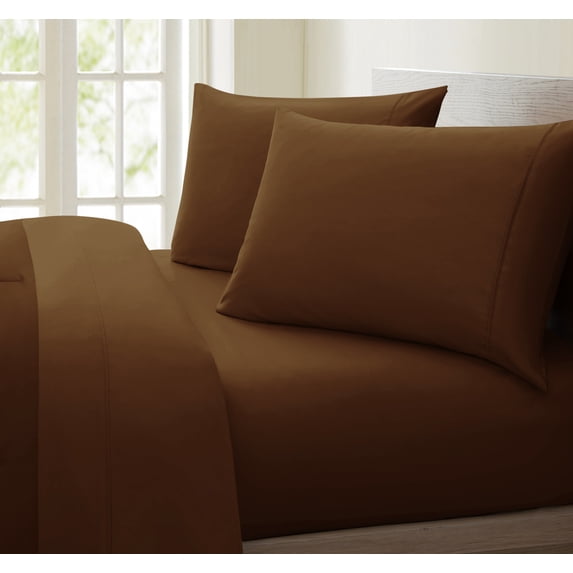 Home Sweet Home Dreams 4-Piece 1000 Thread Count Cotton Bed Sheet Set, King – Wrinkle-Free