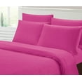 thumbnail image 1 of Home Sweet Home Dreams Hot Pink Striped Microfiber Sheet Sets, Full, (6 Pieces), 1 of 2