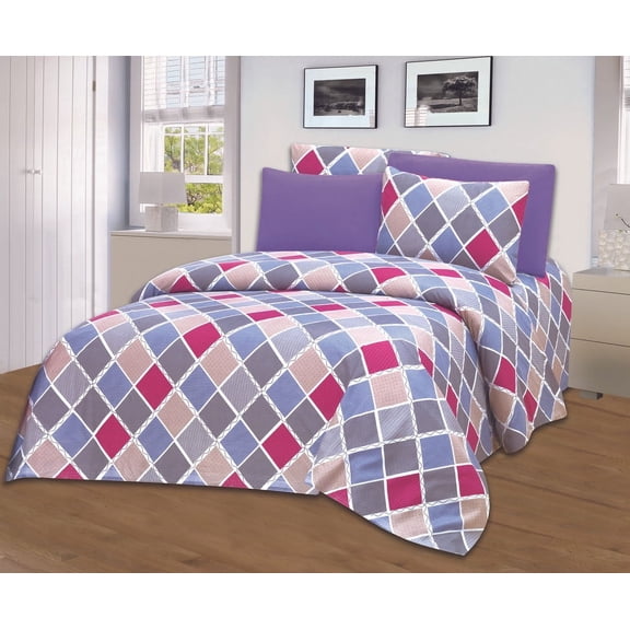 Home Sweet Home Dreams Hotel Club 6-Piece 1800 Thread Count Jacob Microfiber Bed Sheet Set, Full