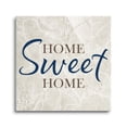 thumbnail image 1 of Home Sweet Home Ecru Floral Sketch 12 x 12 Glass Wall Hanging Sign, 1 of 4