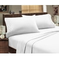 thumbnail image 1 of Home Sweet Home Extra Soft Deep Pocket Embroidery Luxury 4-Piece Bed Sheet Set (Queen, White), 1 of 4