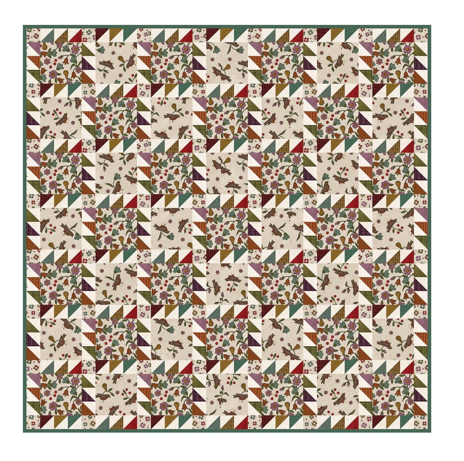 Home Sweet Home Flannel Quilt Kit 59in x 59in - Walmart.com
