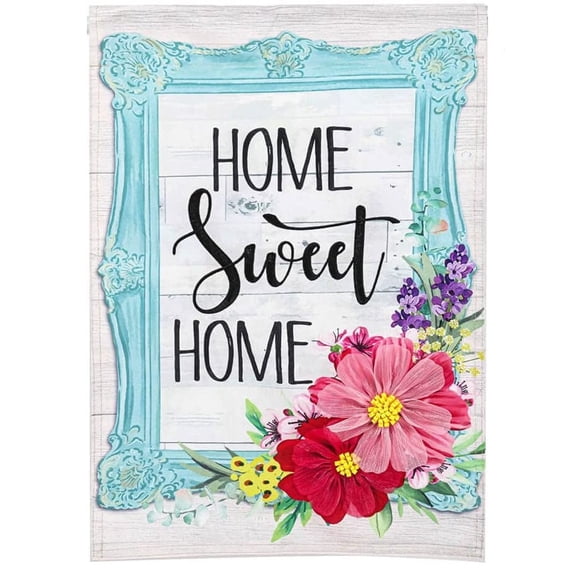 Home Sweet Home Frame Flag 2 Sided House Banner