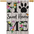 thumbnail image 1 of Home Sweet Home Garden Flag Spring Summer Floral Garden Flags 12x18 Inch Double Sided Burlap Butterfly Welcome Yard Flag for Seasonal Holiday Farmhouse Outdoor Decoration(ONLY FLAG), 1 of 6