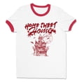 thumbnail image 1 of Home Sweet Home Haunted Ringer Tee Shirt Unisex 2X-Large White/Red, 1 of 5