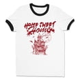 thumbnail image 1 of Home Sweet Home Haunted Ringer Tee Shirt Unisex Large White/Black, 1 of 5