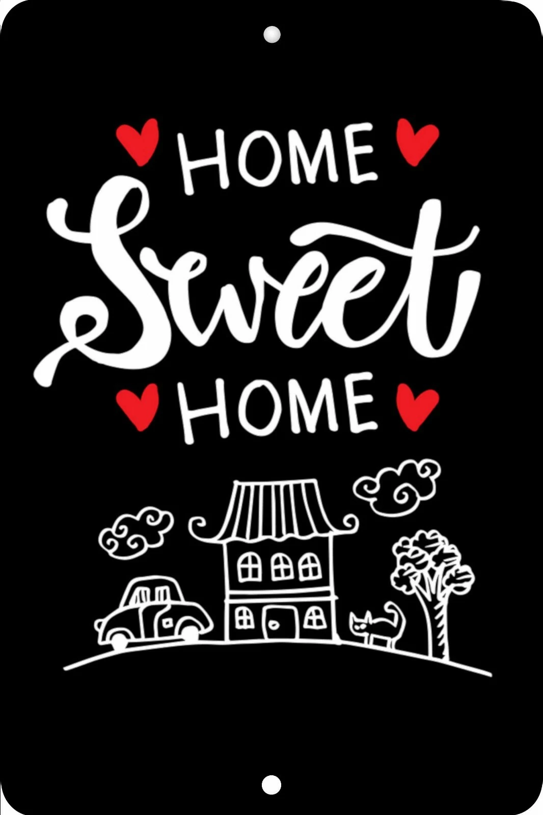 Home Sweet Home, Home Sign, Home Decor Metal Aluminum, Usa