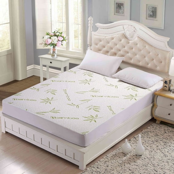 Home Sweet Home Hypoallergenic Bamboo Waterproof Mattress Protector Queen