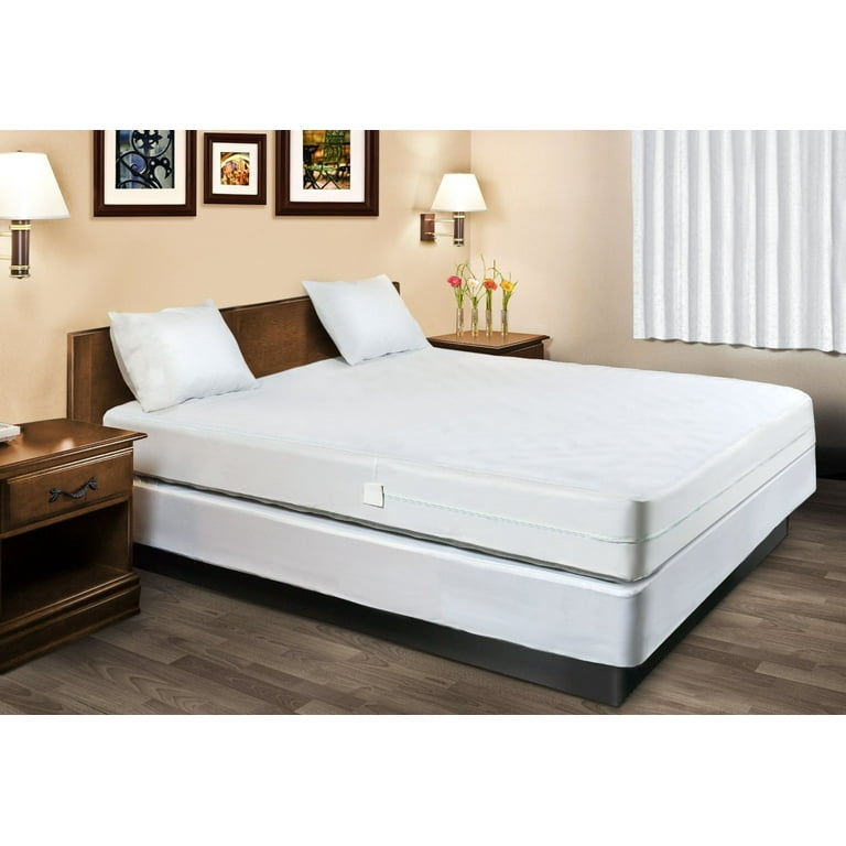 Complete Encaement Cotton top ZIpperd Bed Bug Waterproof Mattress Cover -  Bed Bath & Beyond - 10235639