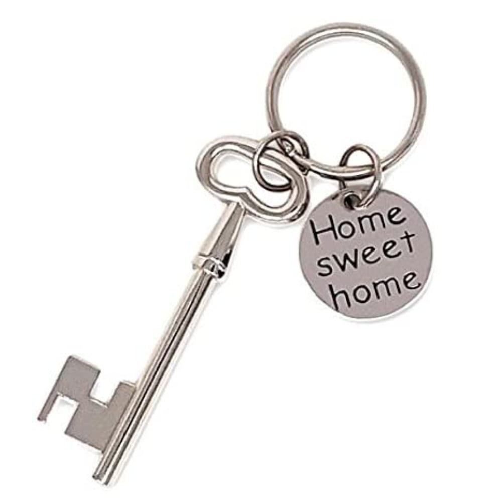 Home Sweet Home Key Ring, Tall, Housewarming Gift for New