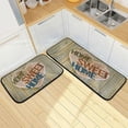thumbnail image 1 of Home Sweet Home Quote Kitchen Rugs 2 Pieces, Wooden Heart Floor Mat Room Area Rug Washable Carpet Perfect for Living Room Bedroom Entryway, 1 of 7