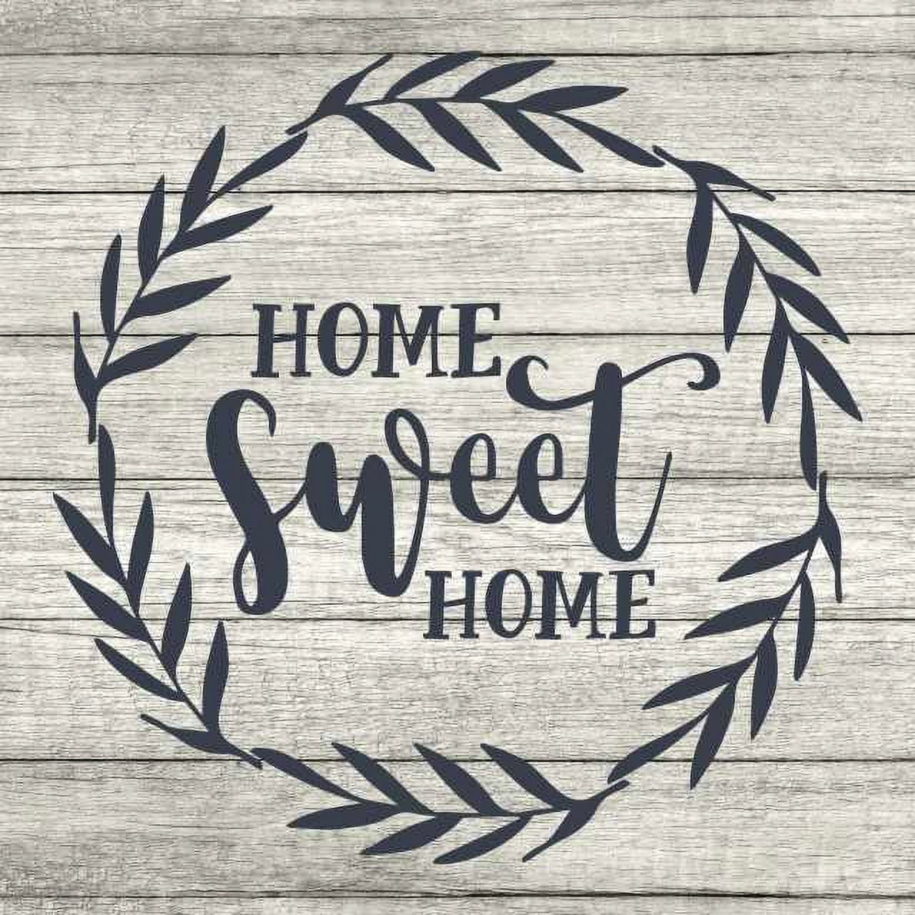 Home Sweet Home Rustic Farmhouse Style White Wood Sign Wall Décor Gift ...