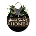 thumbnail image 1 of Home Sweet Home Sign Front Door Porch Decorations, Round Rustic Wood Hanging Sign for Farmhouse Porch Outdoor Home Holiday Front Door Sign Decor, 1 of 6