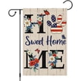 thumbnail image 1 of Home Sweet Home Spring Summer Garden Flag 28 x 40 Inch Lawn Flag Double Sided Printed with Pattern Outdoor Yard Welcome Flag Farmhouse Seasonal Outdoor Decoration(ONLY FLAG), 1 of 6