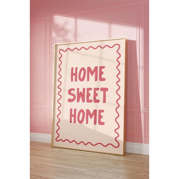 Home Sweet Home Wall Decor Retro Positive Affirmation Art Room Interior Decorative Display