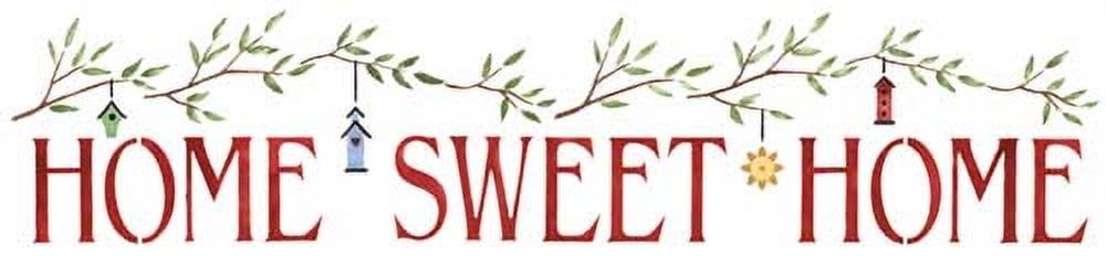 Home Sweet Home Wall Lettering Stencil SKU #3104 by Designer Stencils