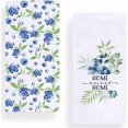 thumbnail image 1 of Home Sweet Home Watercolor Blueberry Kitchen Towels Dish Towels, 18x26 Inch Spring Summer Blue Decoration Hand Towels Set of 2, 1 of 1