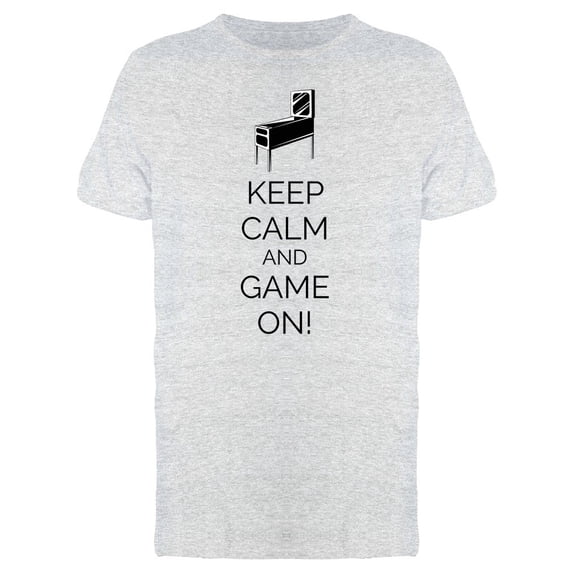 Pinball Machine Arcade Room Tee Men's -Image by Shutterstock