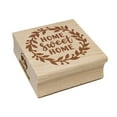 thumbnail image 1 of Home Sweet Home Wreath Square Rubber Stamp Stamping Scrapbooking Crafting - Small 1.25in, 1 of 7
