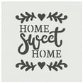 thumbnail image 1 of Home Sweet Home with Floral Hearts DIY Cookie Wall Craft Stencil - 5.5 Inch, 1 of 5