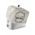 thumbnail image 1 of Home Sweet Small Toaster Cover 2 Slice, Kitchen Appliance Covers, Wreath Botanical Farmhouse Plants Beige Toaster Oven Cover with Loop, Bread Machine Cover Polyester Dust Cover Protection, 1 of 4