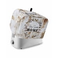 thumbnail image 1 of Home Sweet Small Toaster Cover 2 Slice, Kitchen Appliance Covers, Wreath Botanical Farmhouse Plants Gradient Brown Toaster Oven Cover with Loop, Bread Machine Cover Polyester Dust Cover Protection, 1 of 4
