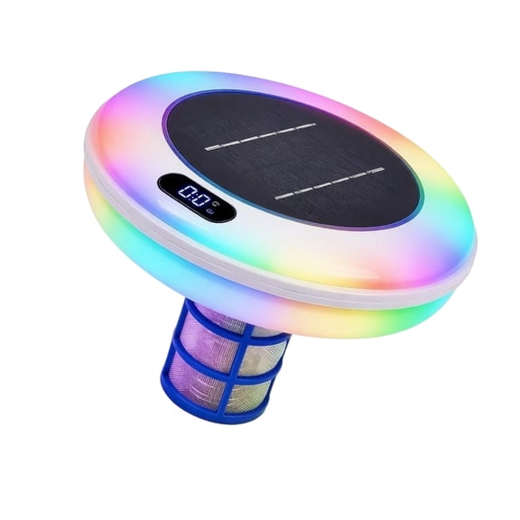 Home Swimming Pool Ionizer with Solar Panel Top, Floating Pool Design and 22,000 Gallon Guidance for Inground Backyard Pools for Home Pools Owners