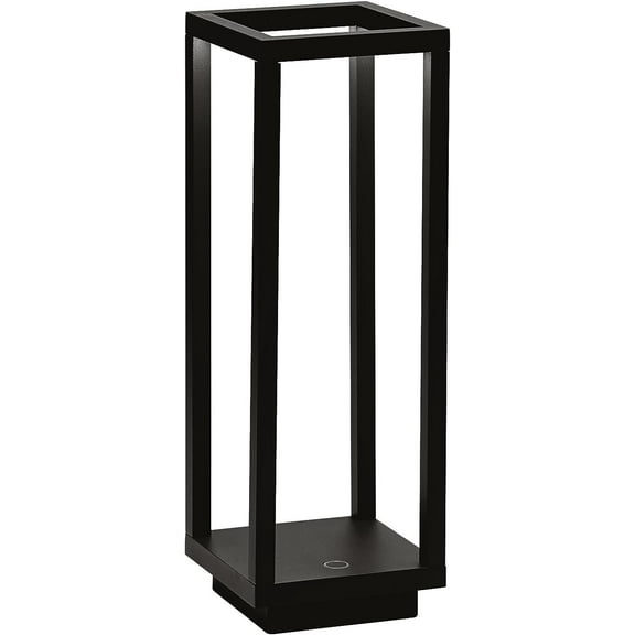 Zafferano Home Pro Coordless Table Lamp Black, Suitable for indoor/outdoor, Rechargeable, One Touch
