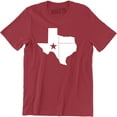 thumbnail image 1 of Home Texas Map Flag Texan Lone Star State Southern Pride USA Men's T-Shirt, 1 of 4