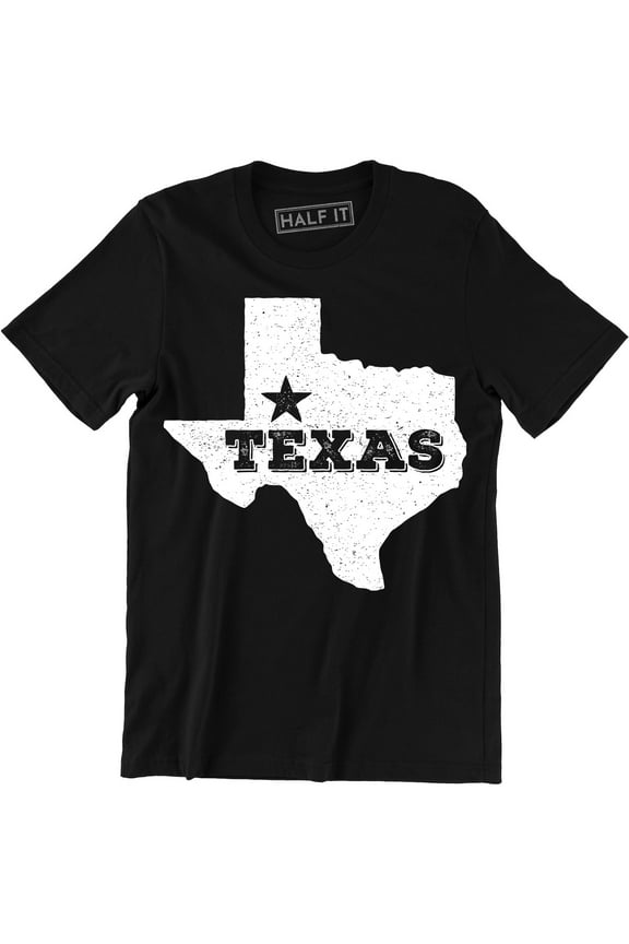 Home Texas Map Flag Texan Lone Star State Southern USA Men's T-Shirt