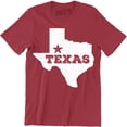 thumbnail image 1 of Home Texas Map Flag Texan Lone Star State Southern USA Men's T-Shirt, 1 of 4