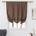 thumbnail image 1 of Home Textile Curtain Curtain For Bathroom Kitchen Adjustable Balloon Roman Curtains For Small Window Room Darkening Shades Drapes Panel Rod Pocket Purple,Brown Home Textile Curtain, 1 of 9