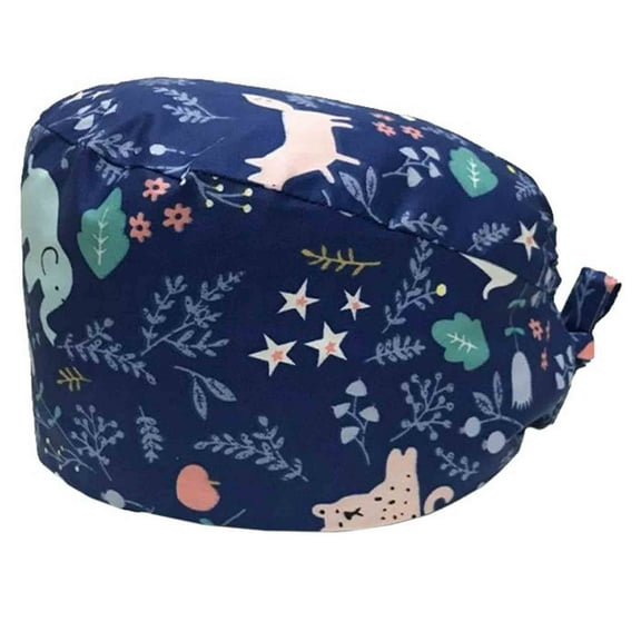Home Textile Storage,1PC Scrub Bouffant Turban Cap With Sweatband Scrub Hat For Women/Men