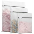 thumbnail image 1 of Home Textile Storage,3Pack Laundry Mesh Bags Delicates Wash Bags For Lingerie Stockings Simple Laundry Honeycomb Mesh Bag Thickened Polyester Gray Zipper Mesh Bag Set (1 Large 1 Medium 1 Small), 1 of 4