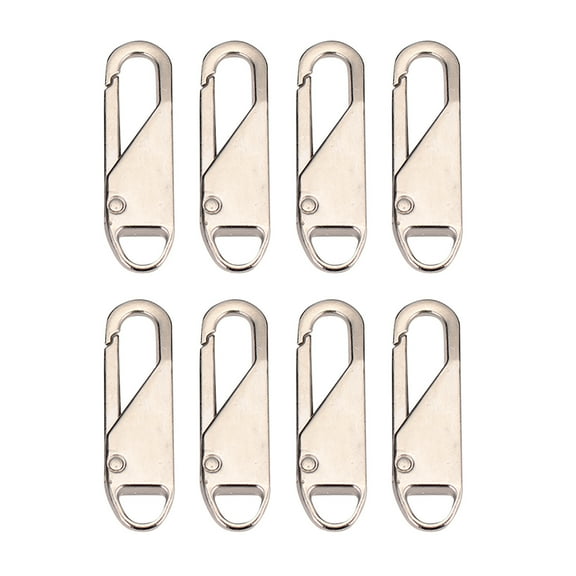 Home Textile Storage,8PC Universal Detachable Zipper Puller Metal Rubber Zipper For Bags And Clothes