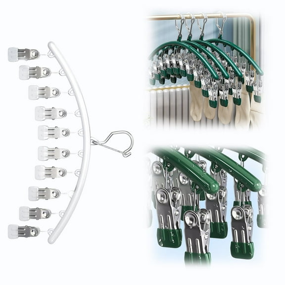 Home Textile Storage,A Pants Hanger With 10 Clips That Can Accommodate Small Clothes A Clothes Hook That Space And A Wardrobe For Hanging And Storing Clothes