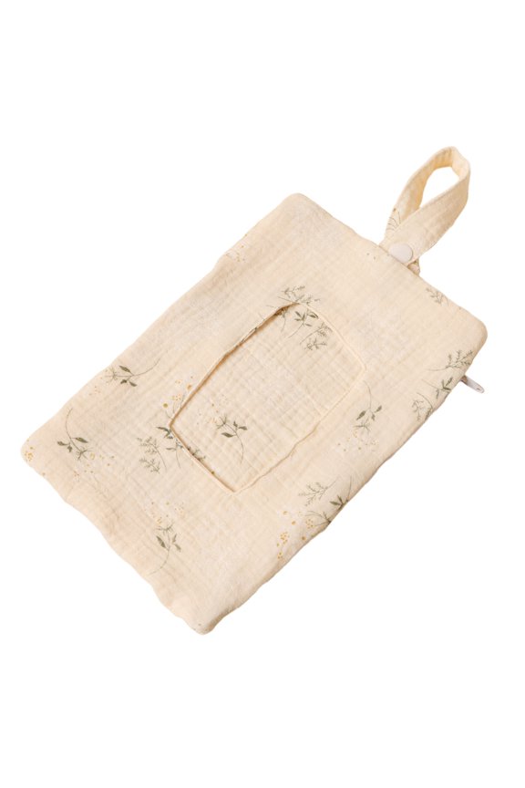 Home Textile Storage Baby Wipe Holder Portable Wipe Dispenser Strollers Storage Bag Container Double Layer Travel Carry Case, A Tissue Storage Bag